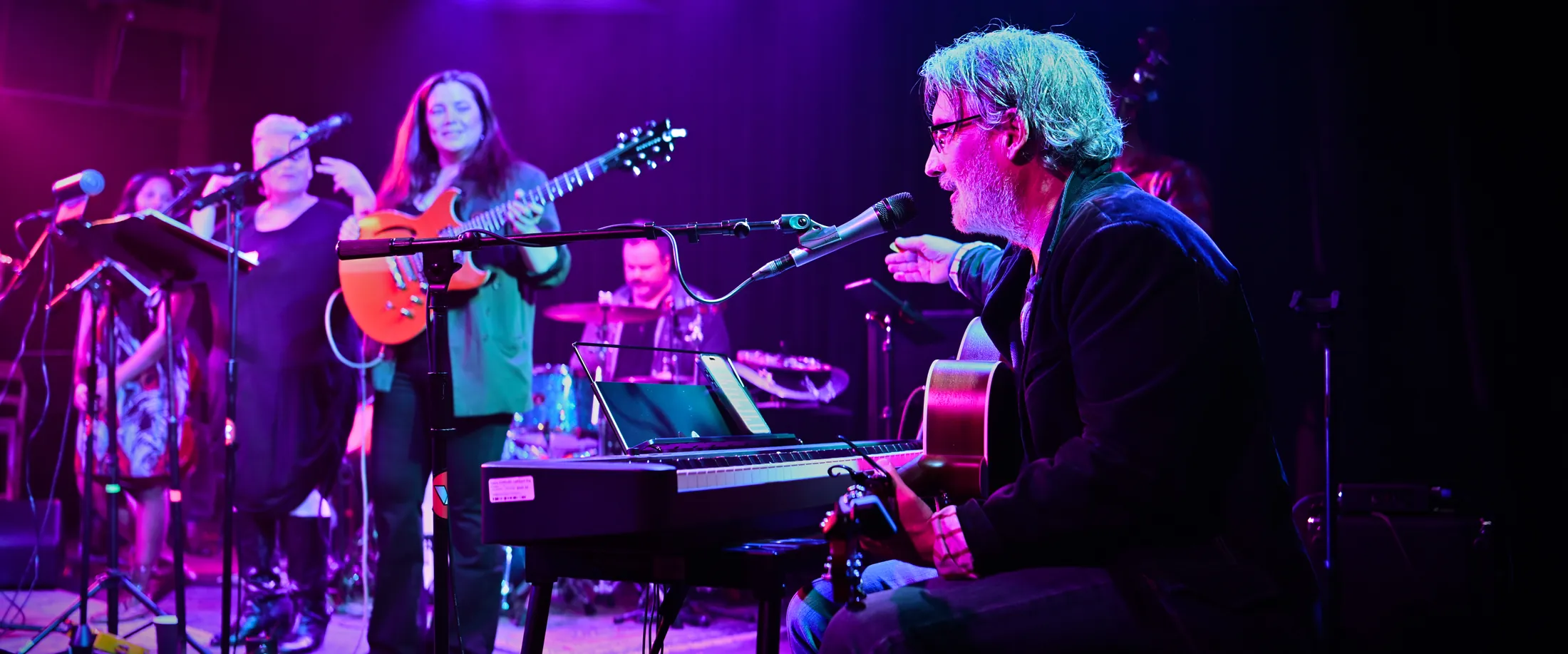 Martin Daniels and The Boise Ensemble Band on stage at the Visual Arts Collective, Boise, Idaho concert photo by Rusty Rehl